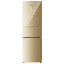 Haier海尔冰箱一级能效风冷无霜冰箱三开门冷藏冷冻两用家用电冰箱大容量小冰箱以旧换新 216升三门冰箱风冷无霜二级能效