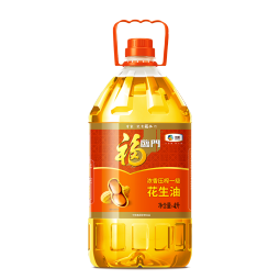 福临门 食用油 浓香压榨一级 花生油4L 中粮出品 新老包装随机发货
