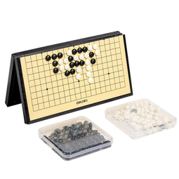 得力（deli）围棋套装学生五子棋磁石围棋棋盘成人儿童开学礼物大号磁石围棋