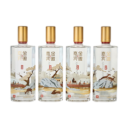 金徽酒  金徽嘉宾（鉴藏） 浓香型白酒 52度 500mL 4瓶 整箱装