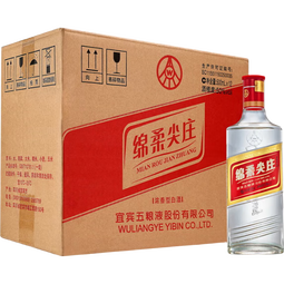 五粮液股份绵柔尖庄浓香型白酒50度500mL*12瓶 整箱原箱装