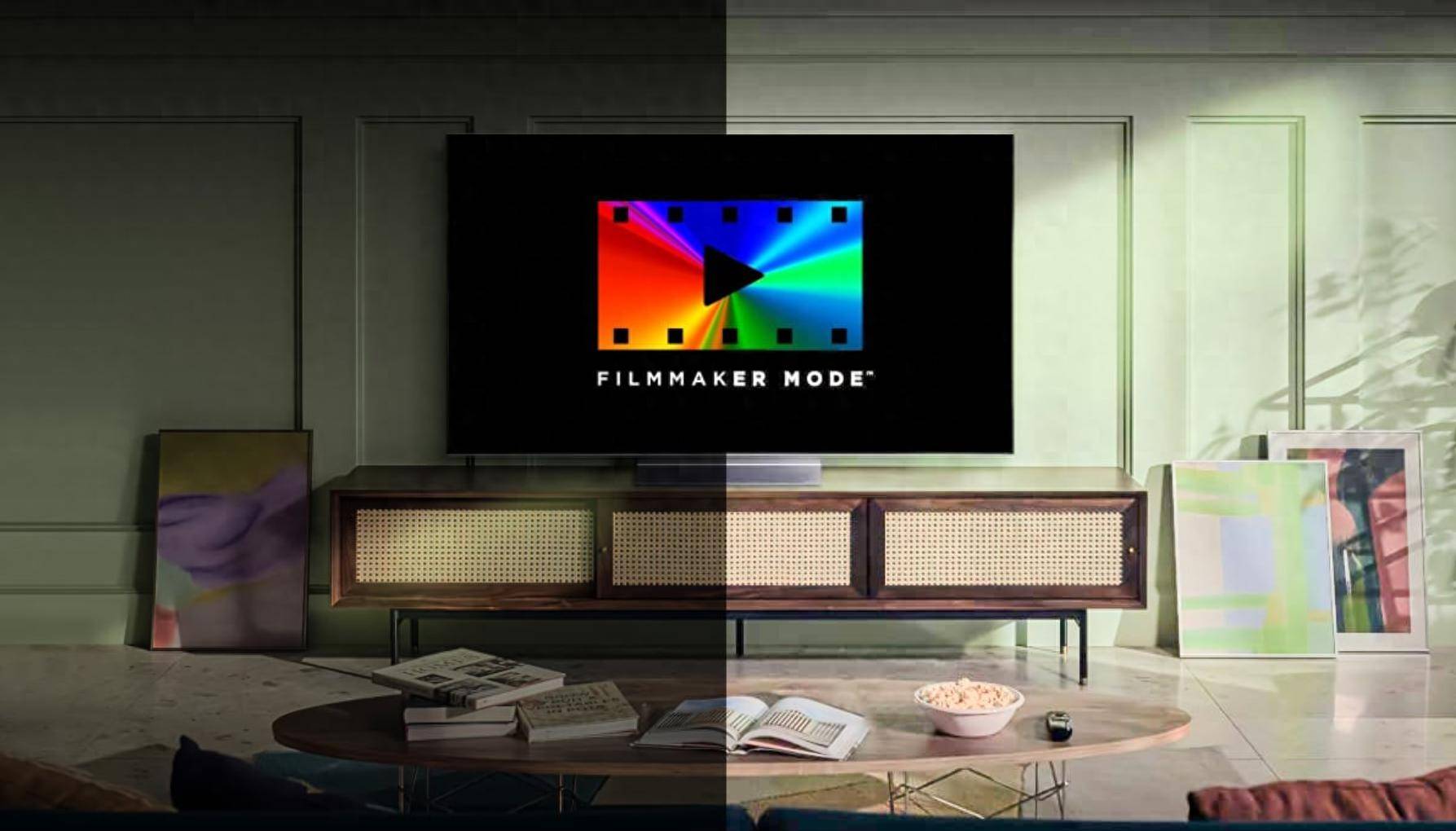 电视Filmmaker模式升级：增加环境光补偿功能，降低反射影响