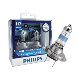 飞利浦（PHILIPS）新极速光 增亮型 车灯汽车灯泡卤素灯2支装 H7 3500K