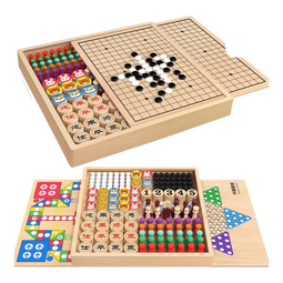 星星舟飞行棋玩具多功能游戏棋儿童益智多合一棋类亲子桌游男孩生日礼物 4合1：飞行+五子+斗兽+冒险