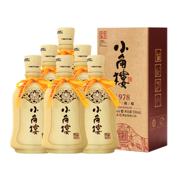 小角楼1978 52度浓香型白酒口粮酒 四川白酒礼盒装固态纯粮粮食口粮酒 52%vol 500mL 6瓶 升级版带3礼品袋
