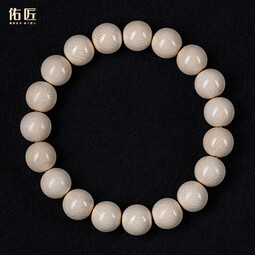 佑匠猛犸象牙手串男高瓷度冰料文玩佛珠108颗念珠手链女龙年新年礼物 10mmx19颗（万年猛犸象牙）