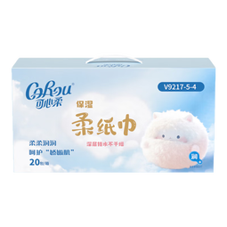可心柔保湿纸巾乳霜柔纸巾V9三层102抽*20包 婴儿宝宝柔纸面巾 整箱装 3层 102抽*20包 可心柔婴儿柔纸巾