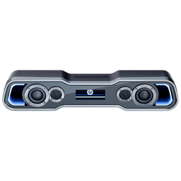 惠普（HP）DHE-6002GTX桌面蓝牙音箱 长条台式机笔记本电脑家用游戏电竞低音炮音响深渊黑 男生礼物