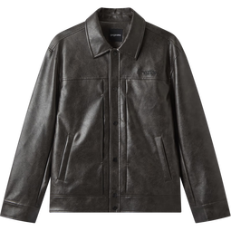 gxg.jeans男装* 双色复古pu皮美式简约夹克外套男生 25秋新品 深棕色 S (165)