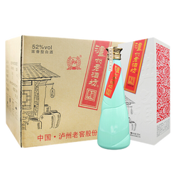 泸州老窖公司出品 老酒坊典藏  浓香型白酒 粮食酒 朋友聚会宴请送礼 52度 500mL 6瓶 整箱装