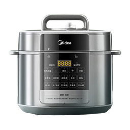 美的（Midea）电压力锅6升电高压锅家用电饭锅电饭煲大容量双胆高压煮饭多功能智能预约 煲汤炖肉特设去腥增浓 【精致大屏双胆】提鲜系列 6L