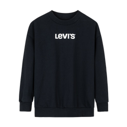 Levi's 李维斯童装男童圆领套头卫衣秋季新款儿童舒适休闲上衣 黑美人 110 /52 【建议身高98-104cm】