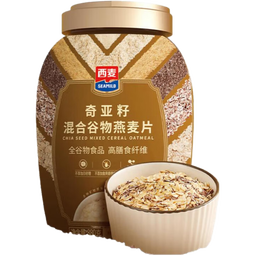西麦 奇亚籽混合谷物燕麦片880g即食代餐无添加蔗糖营养早餐c 880g*2桶