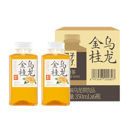 果子熟了 无糖茶 金桂乌龙 茶饮料 0糖0脂肪0能量 350ML*6瓶 便携尝鲜