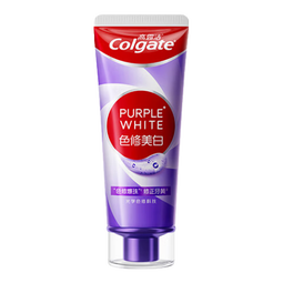 高露洁（Colgate）色修美白牙膏90g紫色去牙渍清新口气新老包装混发