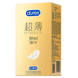 杜蕾斯（durex）超薄避孕套隐形裸入001玻尿酸情趣003空气套男专用安全套成人用品 超薄裸入【18只】超薄18