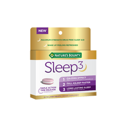 自然之宝高浓度褪黑素sleep睡眠片10mg*30片 美国原装进口 速释非软糖 重度失眠1瓶体验装|高浓度快速入睡