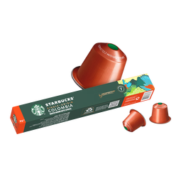 星巴克（Starbucks） 【进口咖啡】Nespresso胶囊咖啡美式浓缩黑咖啡多口味可选 中度 哥伦比亚5.7g*10颗