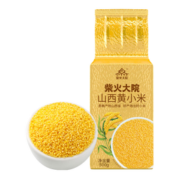 柴火大院山西黄小米500g/袋五谷杂粮早餐小米粥米油丰富入口绵软