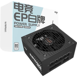 爱国者（aigo）EP550W 白牌全模组 黑色 电脑主机电源（80PLUS白牌/大单路12V/台系主电容/可走背线/4060）