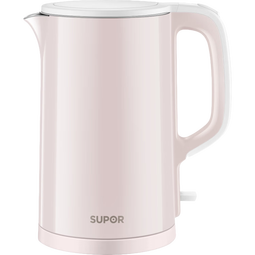 苏泊尔（SUPOR）电水壶热水壶电热水壶 304不锈钢烧水壶1.5L大容量双层防烫全钢无缝开水壶 SW-15J628
