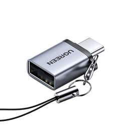 绿联Type-C转换USB3.2转接头OTG适用苹果17/16/15华为安卓手机充电数据线U盘平板笔记本电脑耳机键鼠车