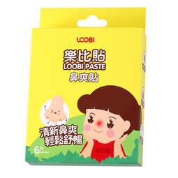 乐比（LOOBI）韩国进口鼻爽贴宝宝成人快速通鼻舒缓鼻堵畅快呼吸植物成分萃取 鼻通贴6片（6个月以上适用）