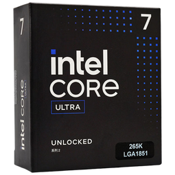 英特尔(Intel)酷睿 Ultra 7 265K 台式机处理器 20核20线程 盒装CPU套装 游戏电竞办公 畅玩三角洲行动