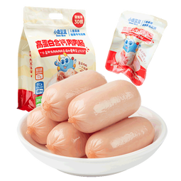 小鹿蓝蓝 高蛋白含钙猪肉肠 儿童宝宝零食烤肠零食即食儿童零食30根 510g