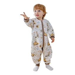 欧孕睡袋婴儿宝宝分腿式春秋空气层防踢被儿童夹棉睡袋 赤狐森林【推荐室温17-25℃】 80【推荐身高55-80cm】3-18月