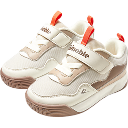 基诺浦宝宝学步鞋 25秋儿童复古面包鞋 婴儿男女童机能鞋GW1767 米色_姜棕_黛棕 21 130mm 适合脚长130-135mm