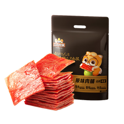 三只松鼠肉脯原味120包休闲零食靖江风味高蛋白猪肉干肉脯约270g下午茶