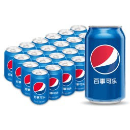 百事可乐Pepsi 碳酸饮料汽水 330ml*24听 整箱装