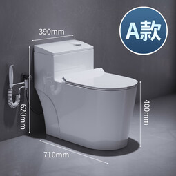 MAPQO POLO家用马桶普通陶瓷坐便器大冲力超漩虹吸式小户型静音节水防臭座厕 A款大管道旗舰款 400mm