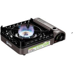 岩谷(Iwatani)卡式炉户外炉具装备套装瓦斯炉围炉煮茶防风家用野炊火力大燃气炉 19炉+05烤肉盘+烤夹+4大气+一体包