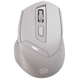 英菲克(INPHIC)DR6无线蓝牙鼠标可充电式办公轻音便携人体工学双模三模笔记本电脑ipad通用 白杏色