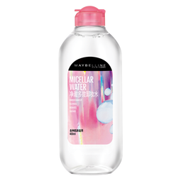 美宝莲净澈多效卸妆水 粉瓶 400ml 敏感皮干皮 深层清洁温和 生日礼物女