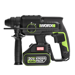 威克士20V无刷充电电锤冲击钻WE381.1(4.0单电)锂电电镐电钻打混凝土