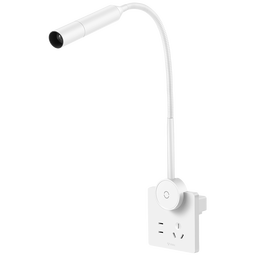 公牛（BULL）台灯全光谱护眼床头灯无眩光五孔插座面板MH-A004G-CS象牙白