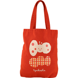 国誉(KOKUYO)Tyakasha塔卡沙联名托特包便携时尚帆布袋ins手提袋购物袋简约单肩包 红色 1个 WSG-KB3M02-5