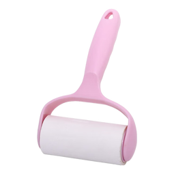 粘胶用品双面胶带 易撕取握感舒适强力粘性 灰尘轻松粘走清洁神器 10个胶粘卷筒【送】1个手柄