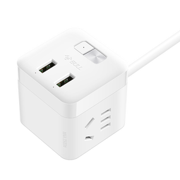 公牛（BULL） 魔方USB 插座/新国标插线板/插排/排插 2位+2USB防过充全长1.5米-UU312T