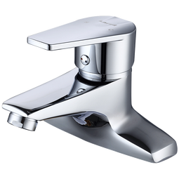 莱尔诗丹(Larsd)双孔面盆水龙头 铜主体冷热洗脸盆台盆浴室柜洗手盆水龙头LD5122