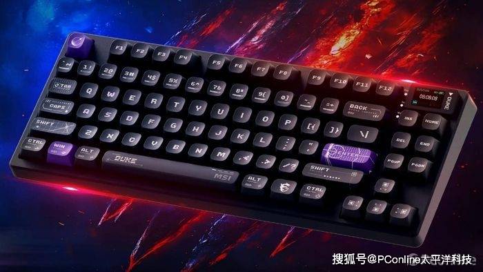 微星GK600 W DUKE龙爵：带屏三模机械键盘的性价比之选