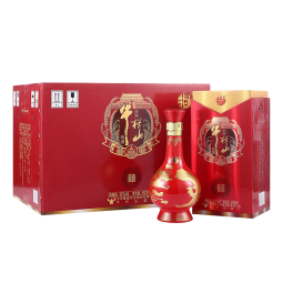 牛栏山 百年红龙 喜酒 浓香型 白酒 42度 500ml*6瓶 整箱装 喜宴用酒