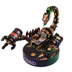 若客(ROKR)重装战地蝎 机械甲虫金属拼装模型昆虫儿童玩具积木男孩生日礼物