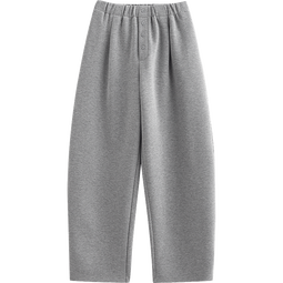 初语柔软空气层休闲裤女2025秋新款弧形香蕉裤宽松遮胯运动裤长裤 花灰色 S