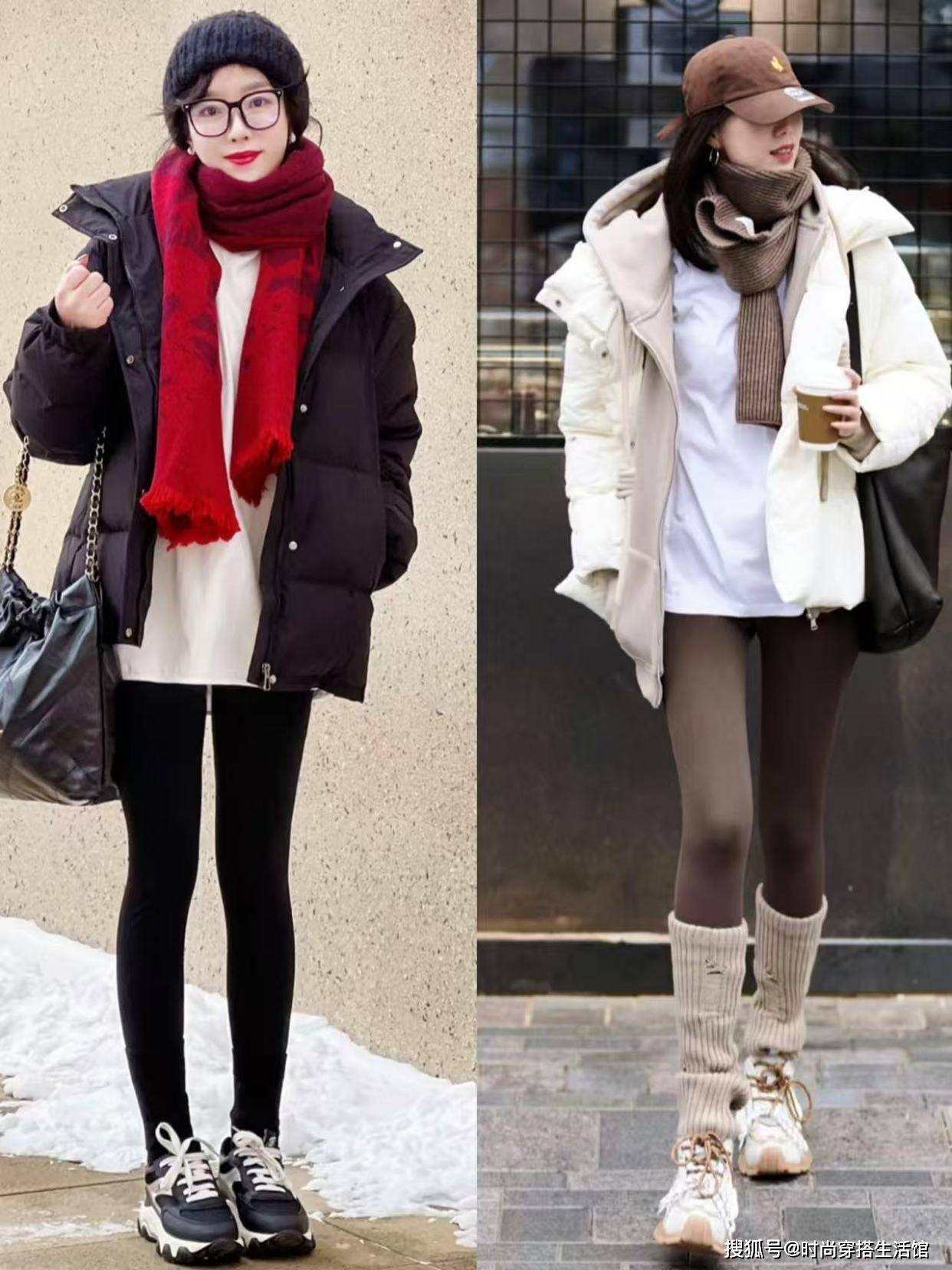 今年“ 羽绒服+无痕裤 ”又火了，这样穿让你高级温暖一整个冬天