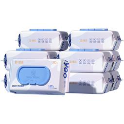 德佑婴儿手口湿巾80抽大包洁肤湿巾新生儿宝宝PP清洁湿纸巾 【经典版】 80抽 10包