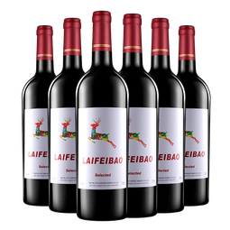 莱菲堡（LFFO）红酒法国进口红酒家庭聚会款干红葡萄酒原酒进口750ml 整箱6瓶装